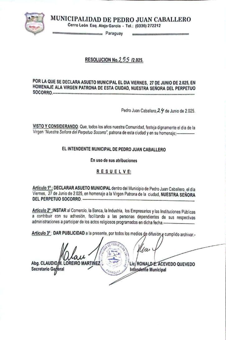 PJC: Asueto Municipal en Honor a la Virgen de los Milagros