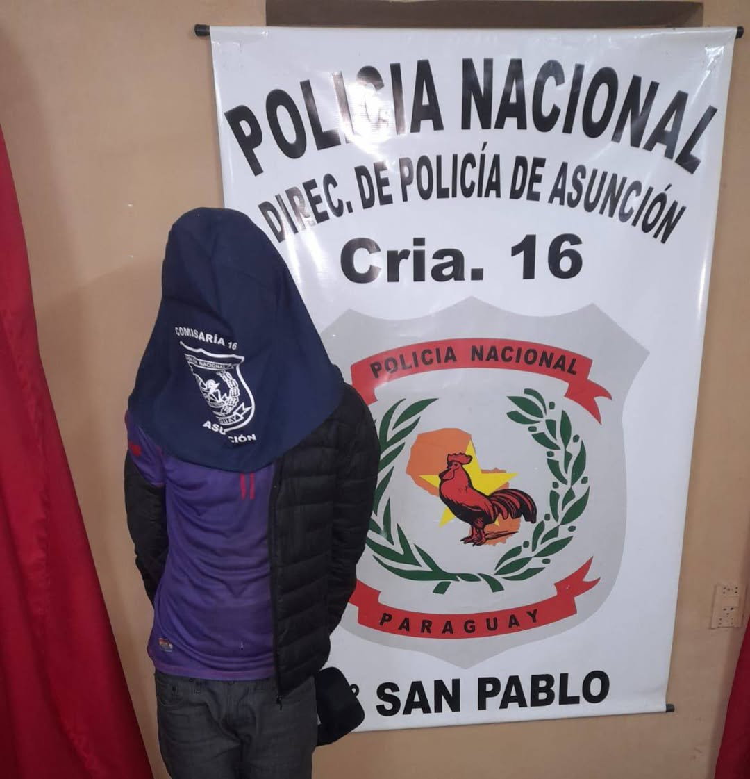 Aprehendido en Asunción por tentativa de hurto y antecedentes