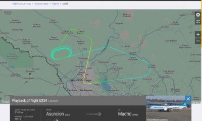 Avión que partió rumbo a Madrid tuvo que retornar por problemas técnicos