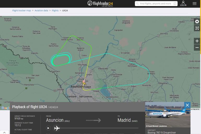 Avión que partió rumbo a Madrid tuvo que retornar por problemas técnicos