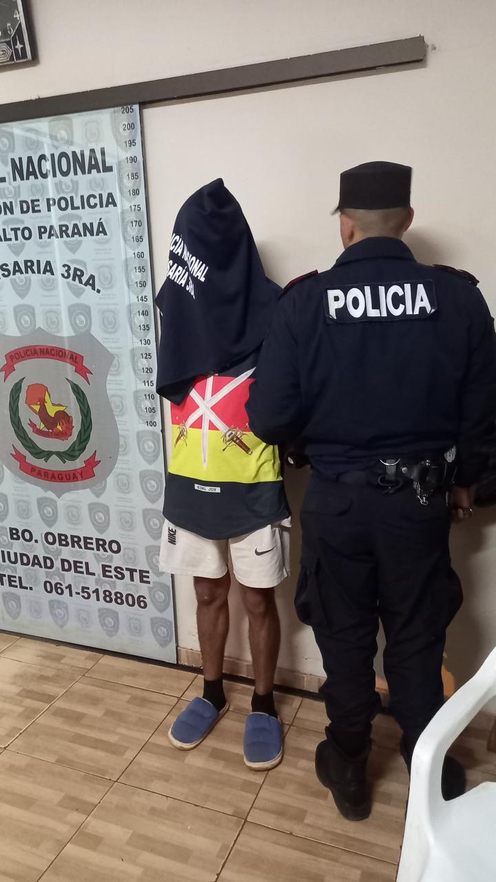 Aprehensión en Alto Paraná por supuesta violencia intrafamiliar reiterada