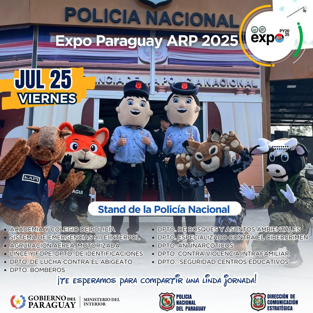 Expo 2025 participa conoce y vota por Policía Nacional destacada