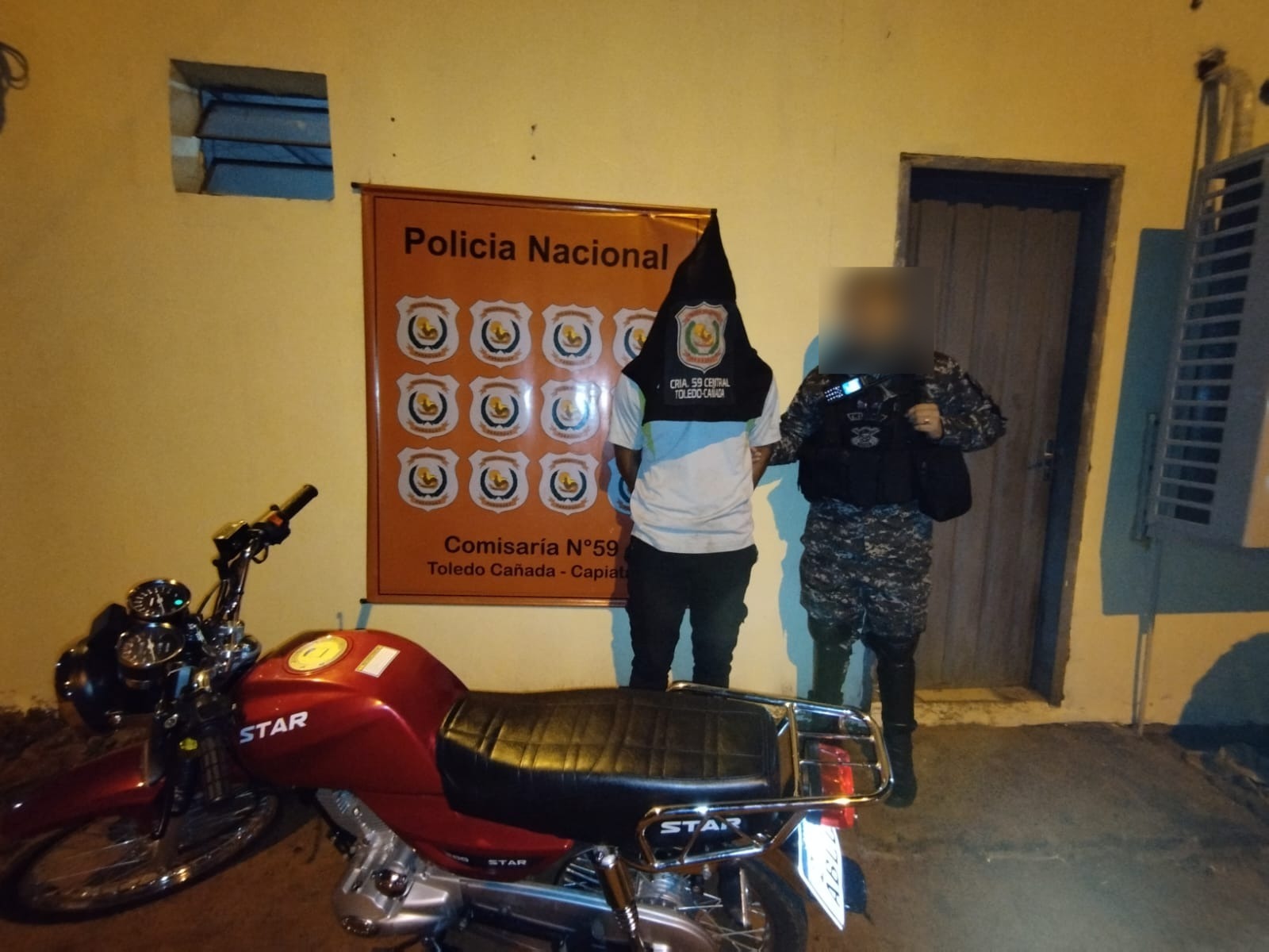 Aprehendido joven en Capiatá por hurto y recuperación motocicleta