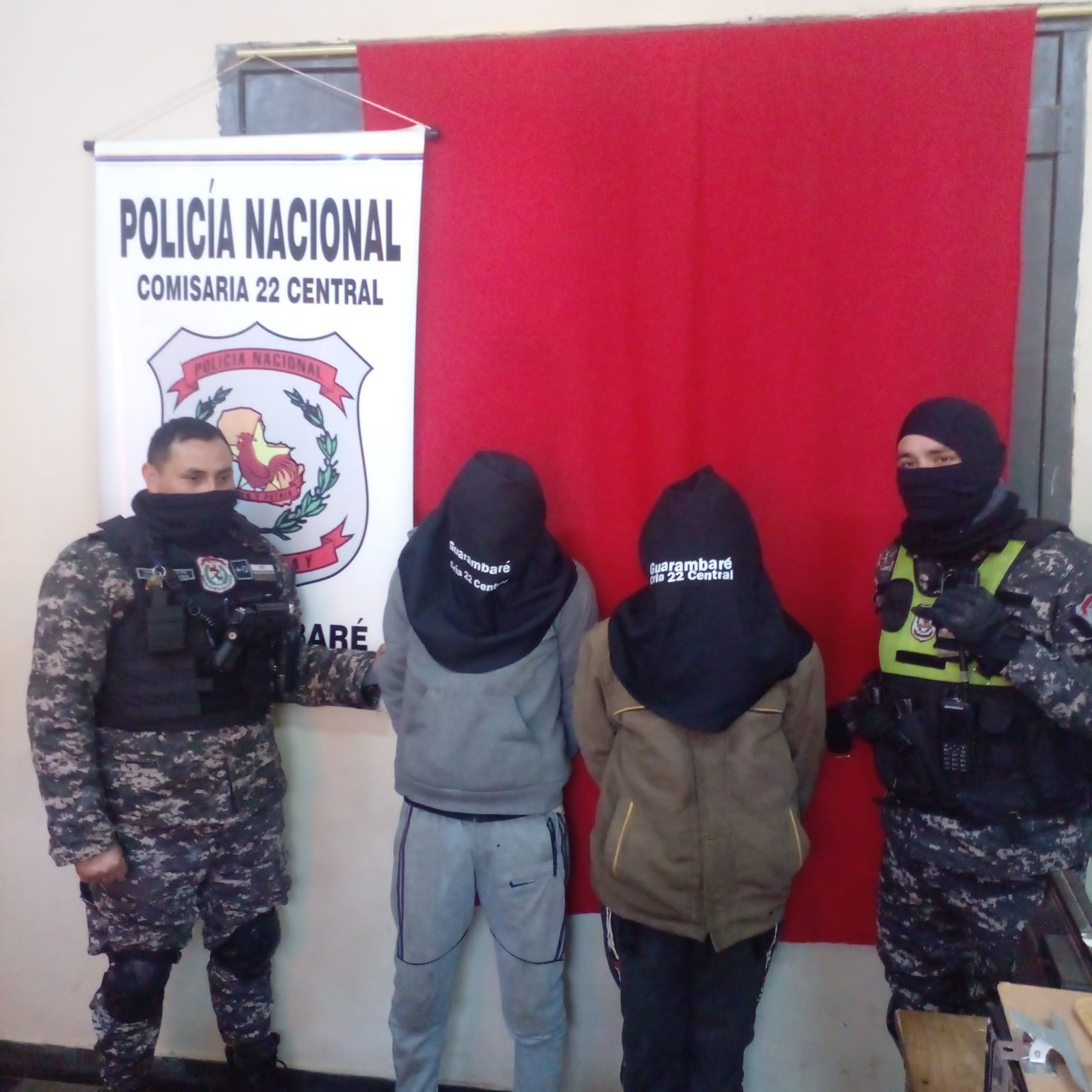 Aprehensión de dos hombres por robo agravado en Guarambaré Aprehensión de dos hombres por robo agravado en Guarambaré