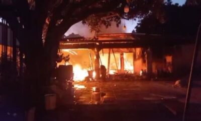 Fuego arrasó una casa en Ñemby