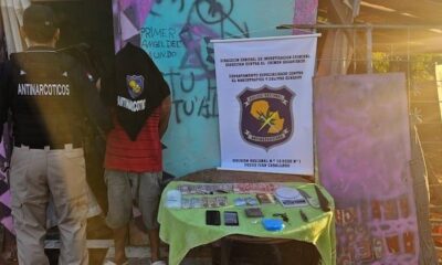 Capturan a vendedor de crack y marihuana desmenuzada.