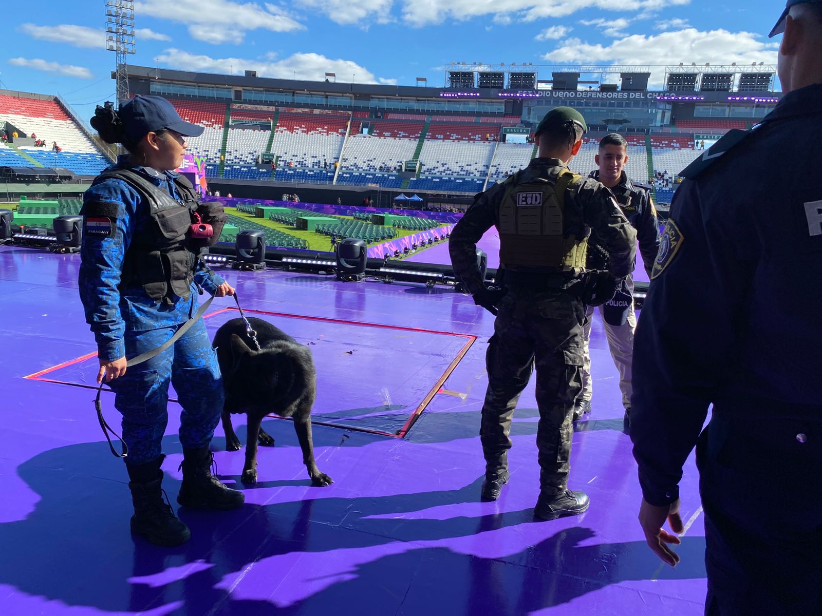 Escuadrón anti-bombas garantiza seguridad en Panamericanos Junior ASU 2025