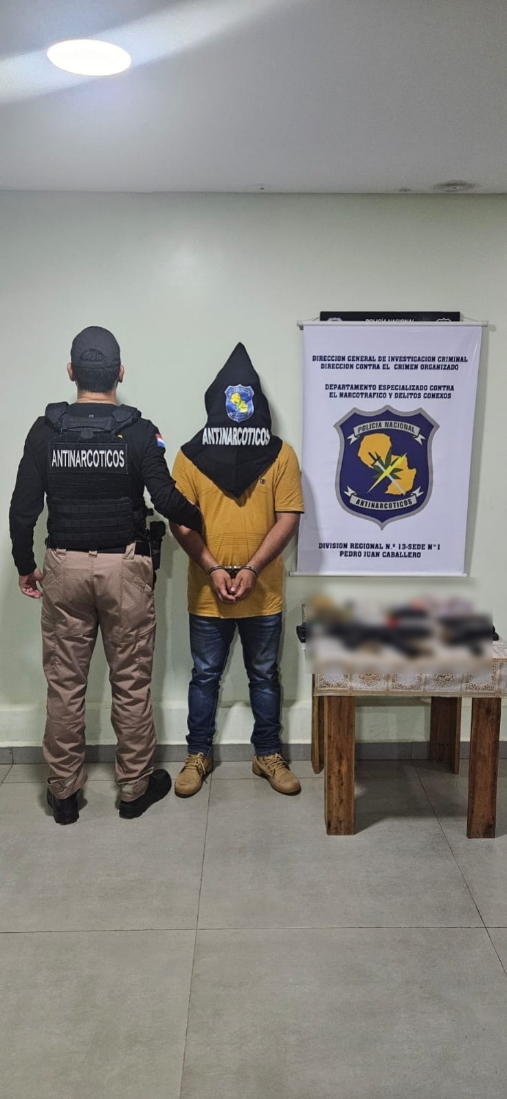 Allanamiento exitoso incauta drogas armas detención en Amambay Allanamiento exitoso incauta drogas armas detención en Amambay