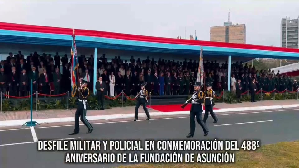 Fuerzas Armadas y Policía celebran aniversario fundación Asunción