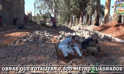 PJC: Obras para pavimentos empedrados en el barrio General Gènes avanzan