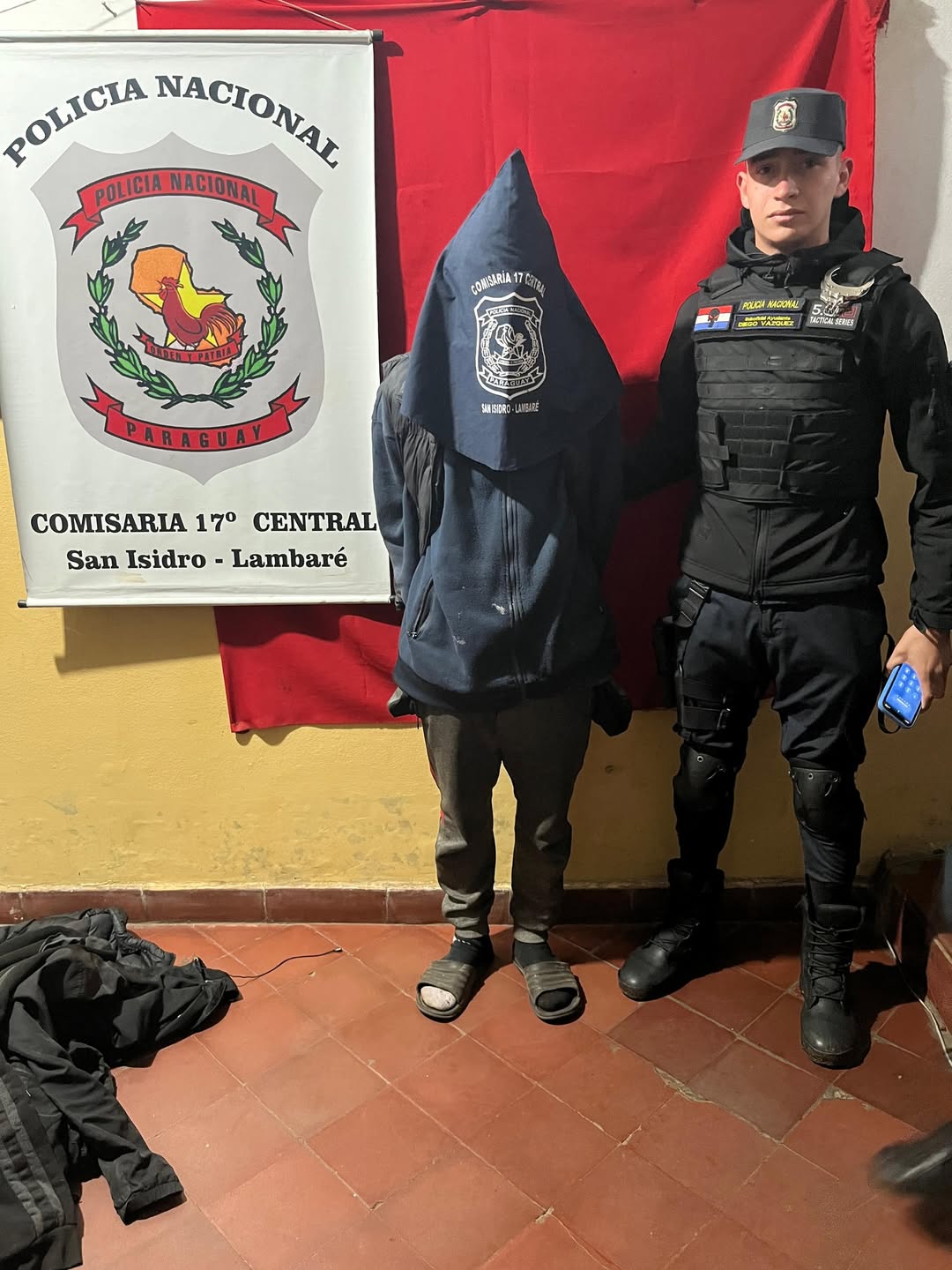 Hombre detenido en Lambaré por orden captura hurto agravado reducción Hombre detenido en Lambaré por orden captura hurto agravado reducción