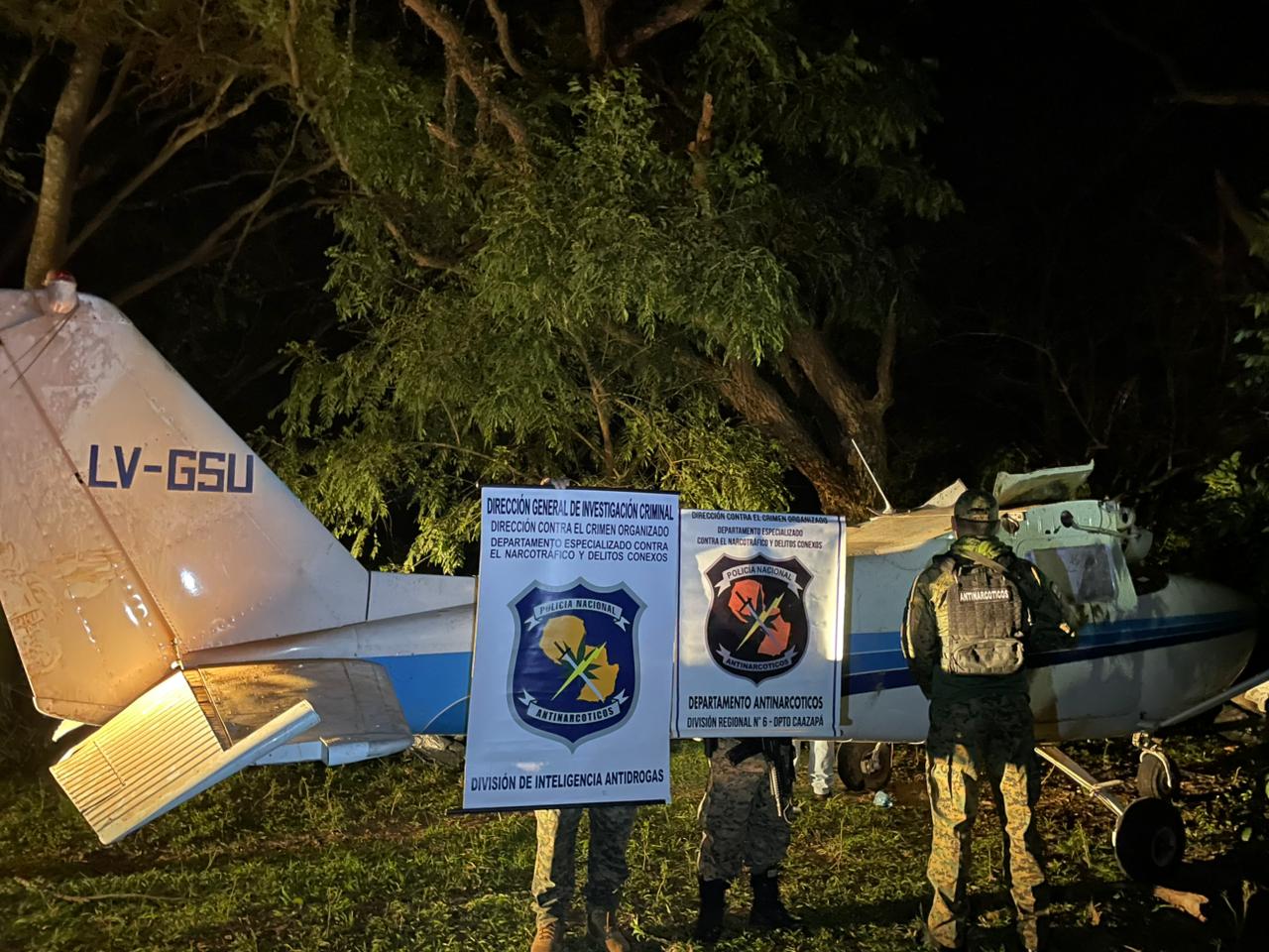 Incautan aeronave y drogas en operativo rural Caazapá exitoso