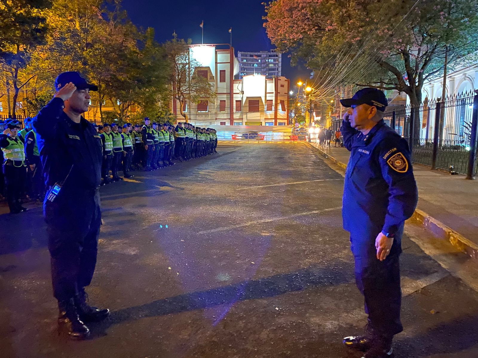 Formación y despliegue estratégico policial para la Marcha Cívica