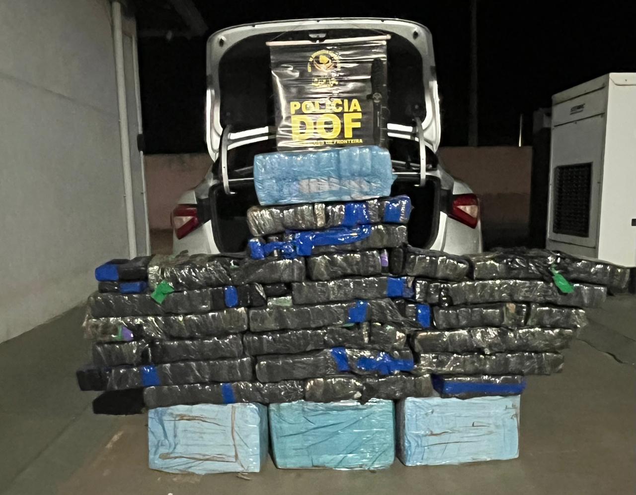 DOF incauta más de 200 kilos de marihuana en Naviraí con destino a Paraná