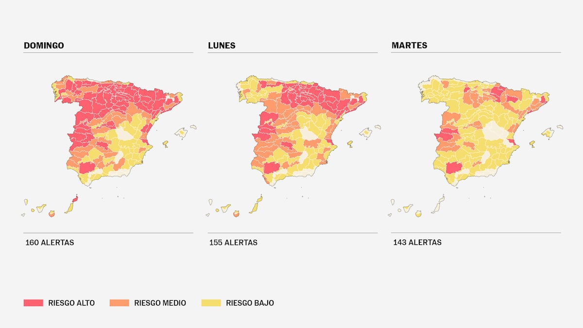 Mapa de alerta de calor: ver municipios a niveles de riesgo para la salud | Clima y medio ambiente