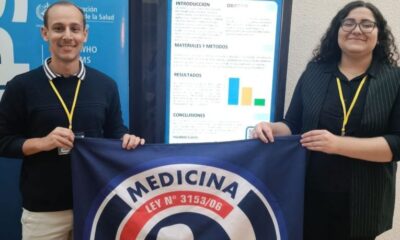 Alumnos de la UCP-PJC exhiben un proyecto innovador en el Congreso Paraguayo de Salud Pública.