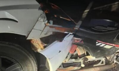 Dos jóvenes resultan lesionados en un accidente vehicular en Cerro Corá.