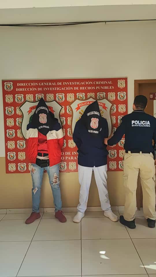 Aprehensión de dos hombres por robo agravado en Alto Paraná Aprehensión de dos hombres por robo agravado en Alto Paraná