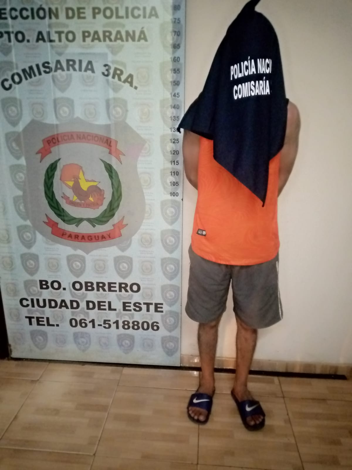 Hombre arrestado en Alto Paraná por tentativa de hurto agravado Hombre arrestado en Alto Paraná por tentativa de hurto agravado