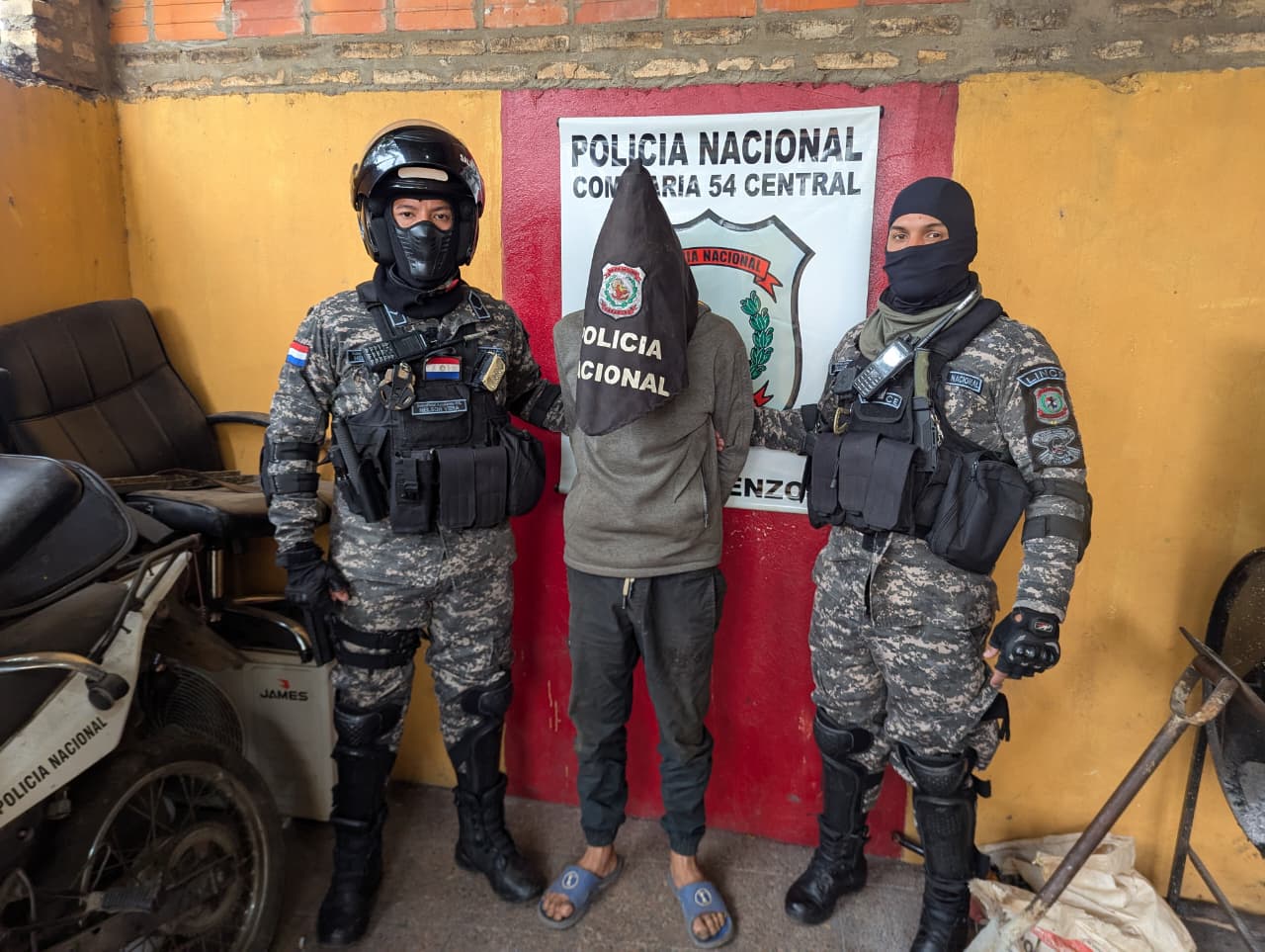 Detenido hombre en San Lorenzo por orden de captura.
