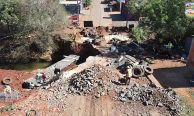 PJC: Avanza la reconstrucción del puente en la calle Toledo Barrio Obrero
