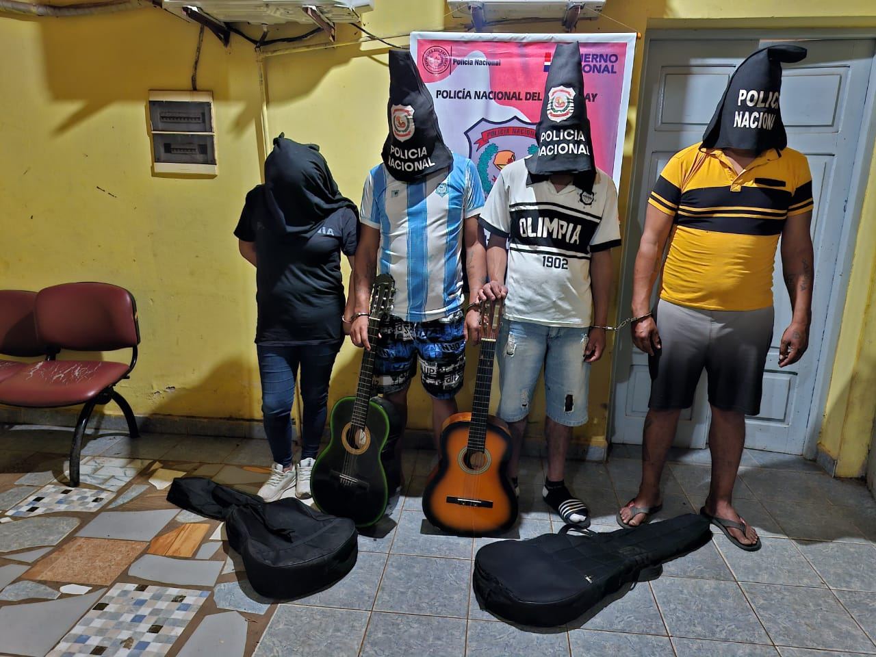 Policía aprehende a cuatro sospechosos de hurto en Misiones