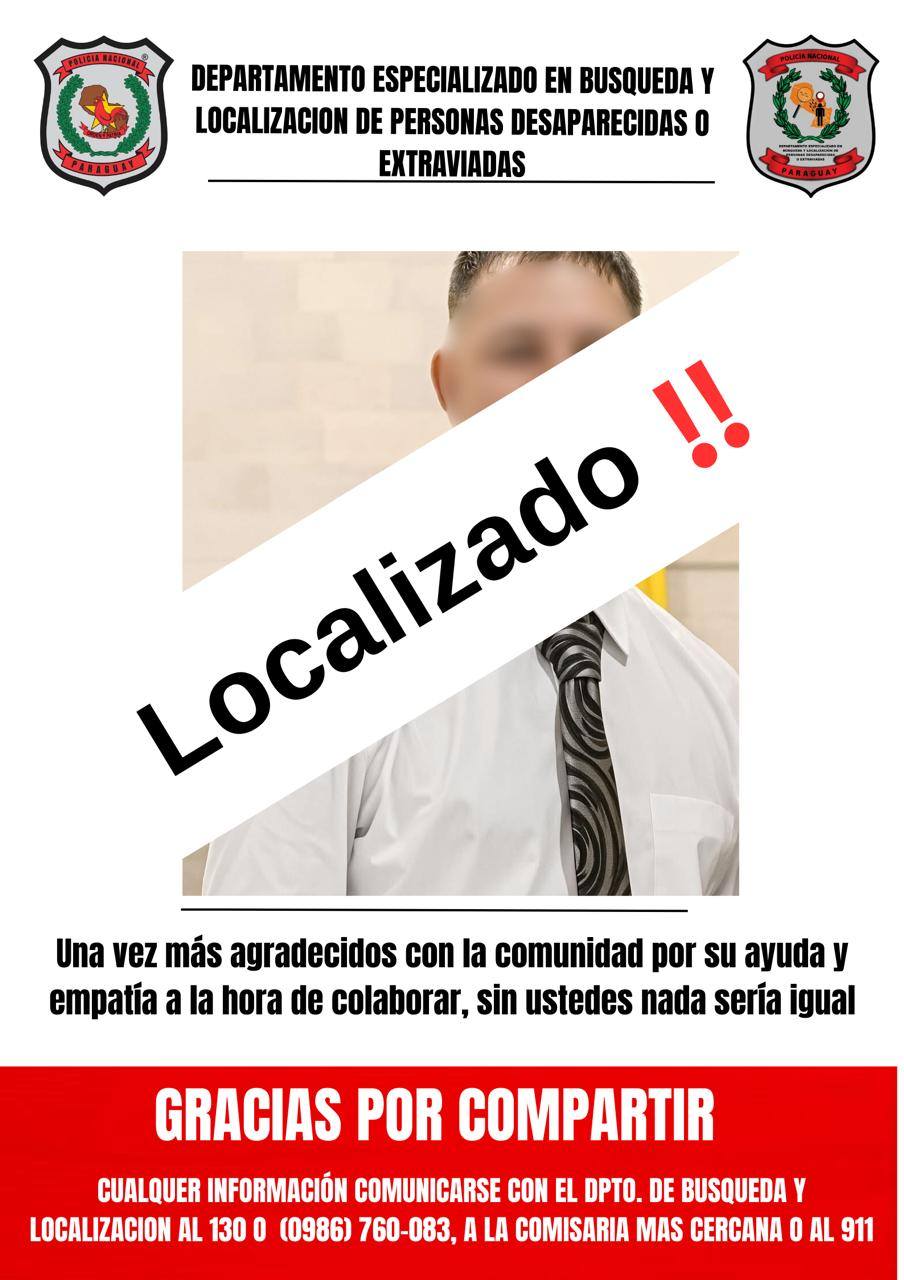 Acción policial localiza a Juan Danilo Gómez Ayala, Paraguay