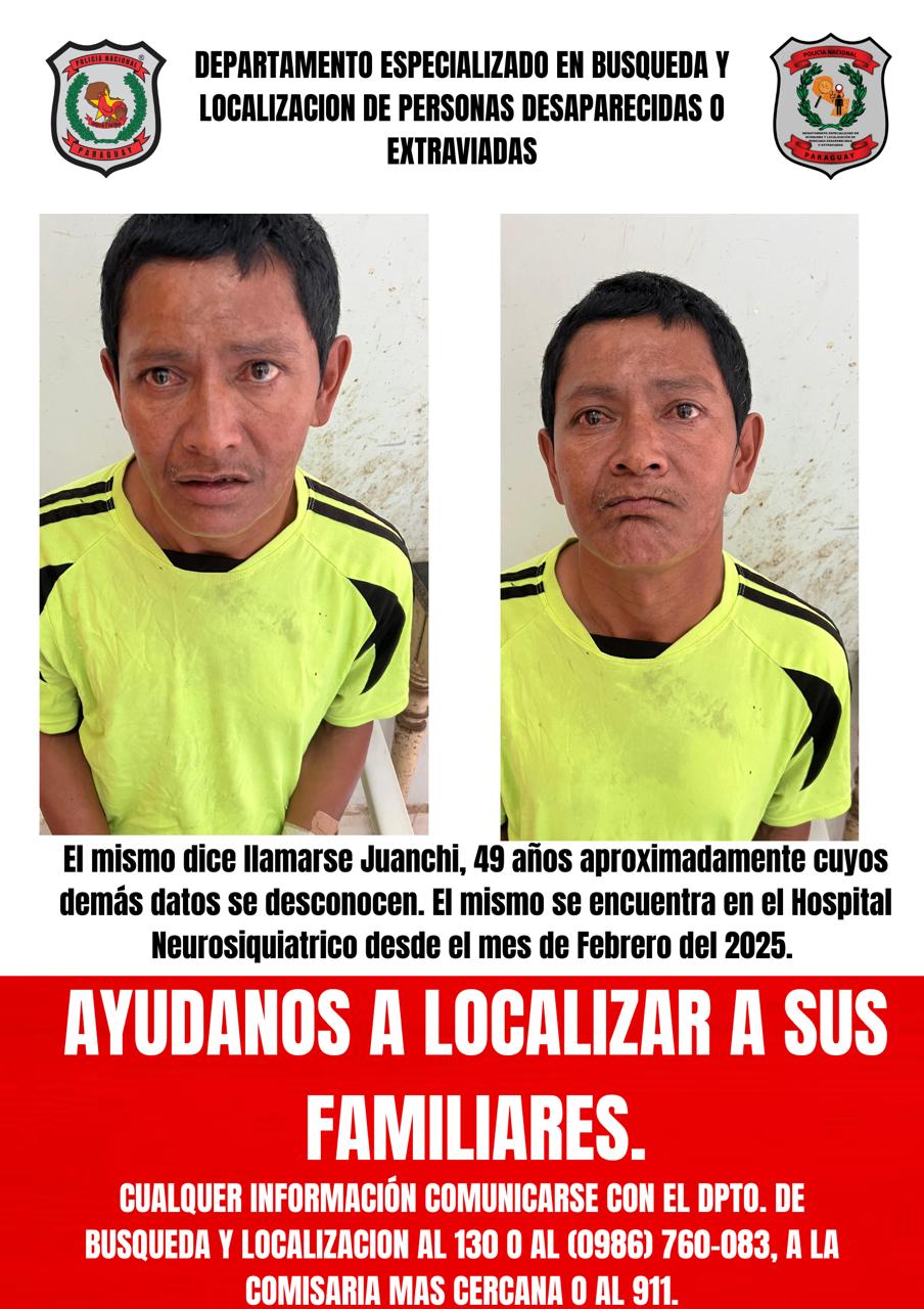 Ayuda ciudadana urgente: búsqueda de Juanchi, desaparecido desde febrero.
