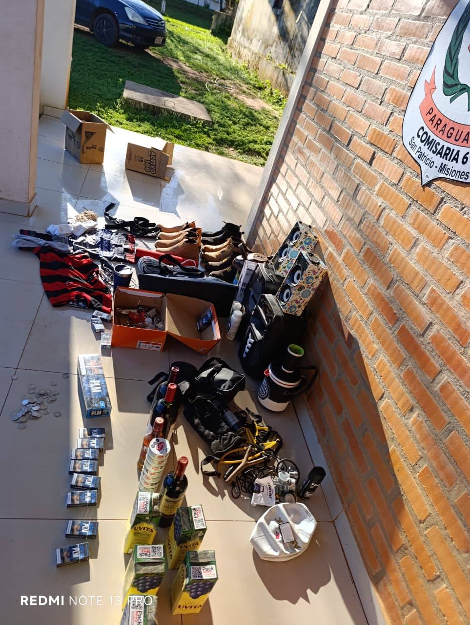 Policía Nacional recupera objetos robados en San Patricio, Misiones