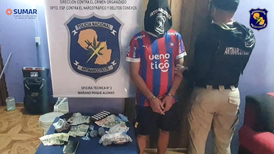 Resumen de operativos semanales del Departamento Especializado contra Narcotráfico