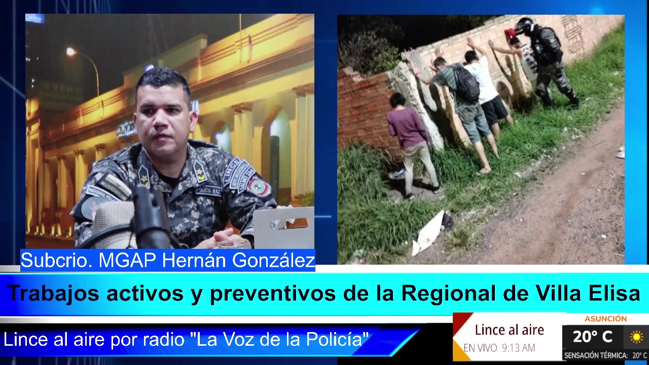 Lince al aire por radio La Voz de la Policía