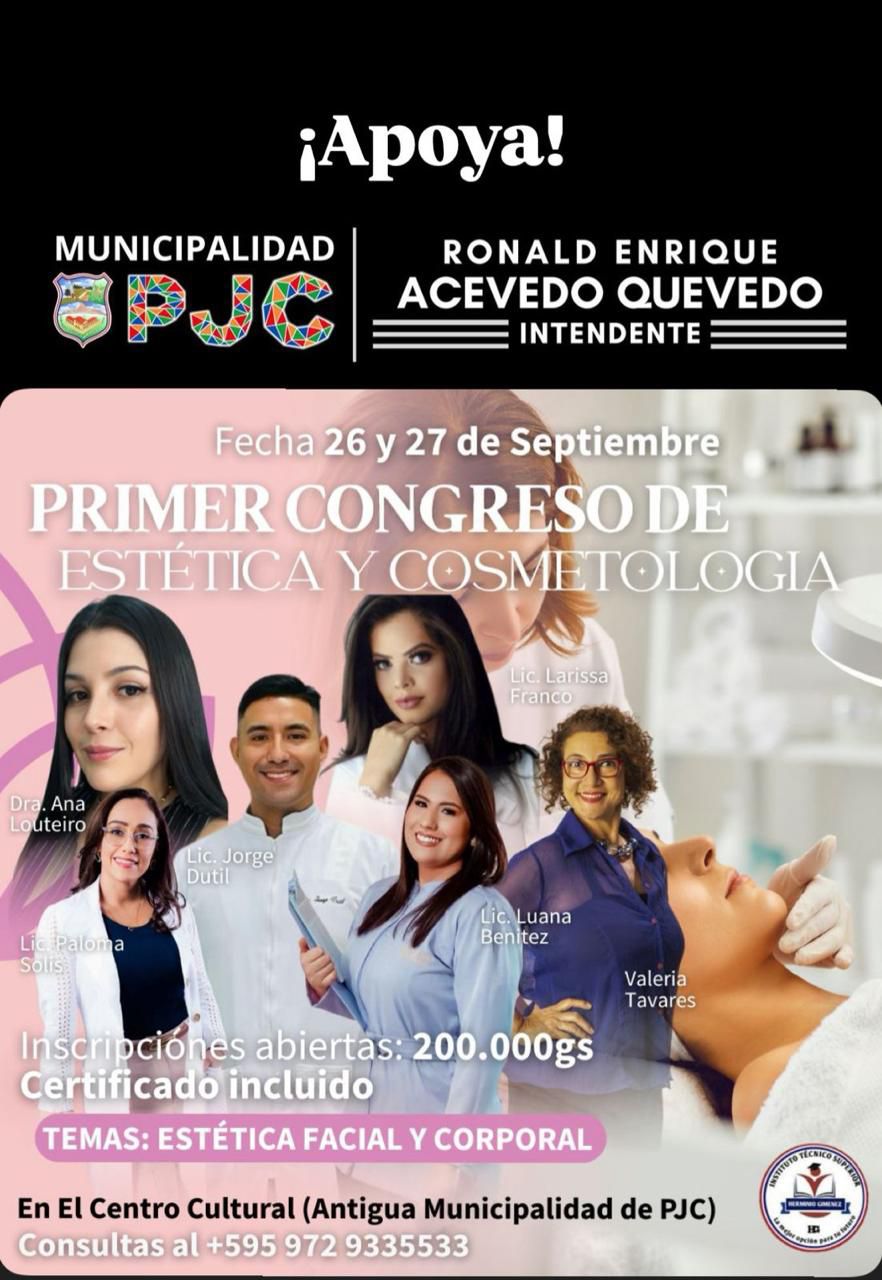 PJC: Congreso de Cosmetología y Estética en el Instituto Técnico Superior Herminio Giménez