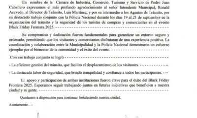 PJC: Agradecimiento por el éxito del Operativo Black Friday 2025