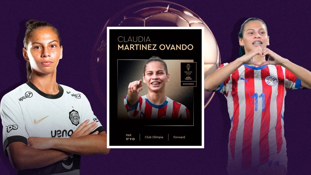 Claudia Martínez, la primera paraguaya nominada al Balón de Oro. Claudia Martínez, la primera paraguaya nominada al Balón de Oro.
