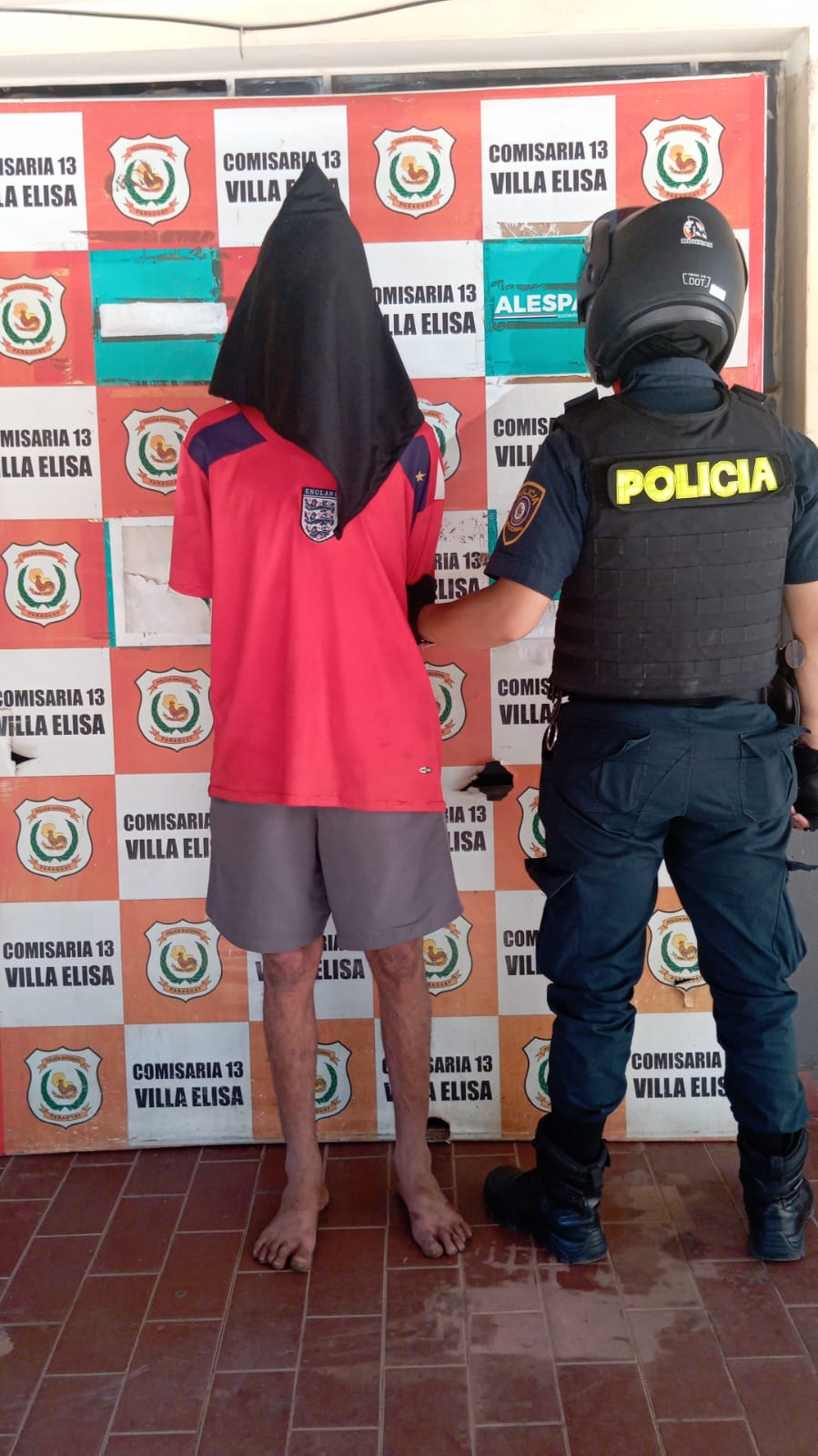 Detenido por incumplir arresto domiciliario en Villa Elisa, Paraguay.