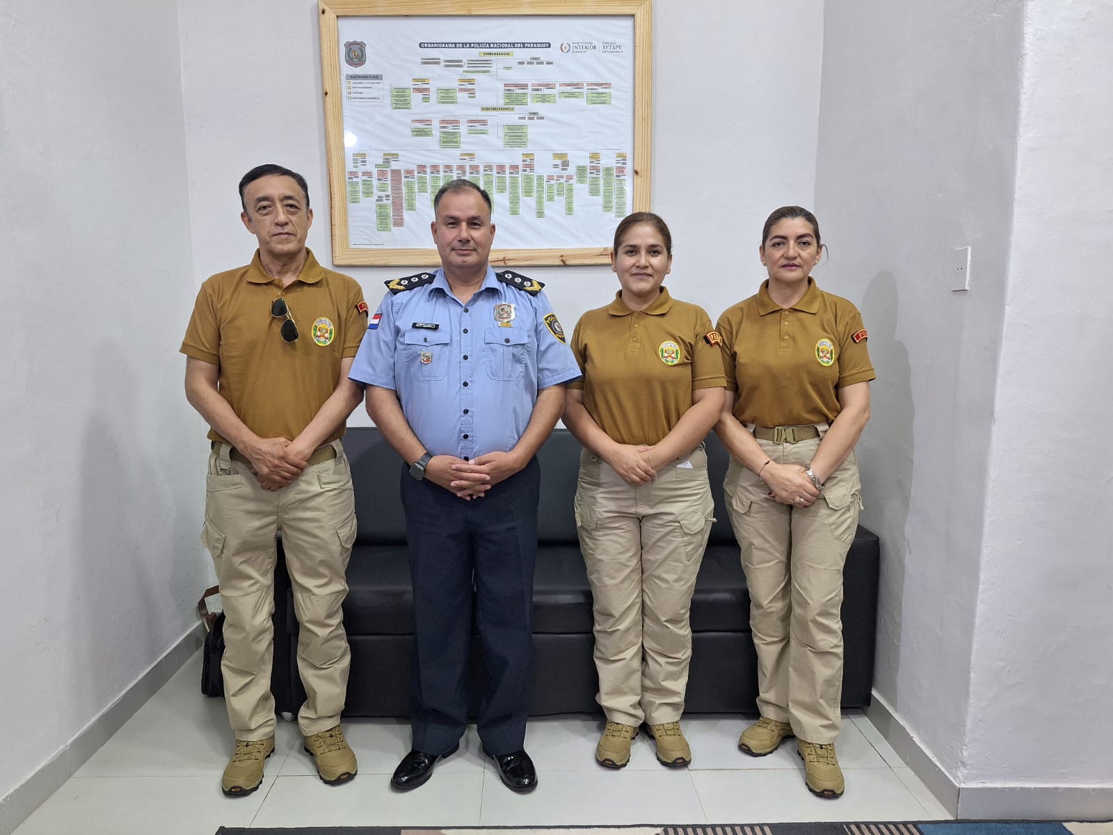 Agregados policiales del Perú visitan a la Policía Paraguaya. Agregados policiales del Perú visitan a la Policía Paraguaya.
