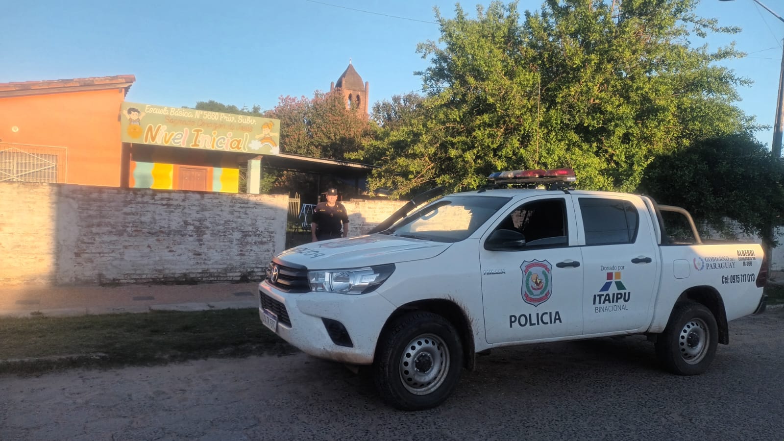Cobertura Policial Garantiza Seguridad Escolar en Ñeembucú, Paraguay Cobertura Policial Garantiza Seguridad Escolar en Ñeembucú, Paraguay