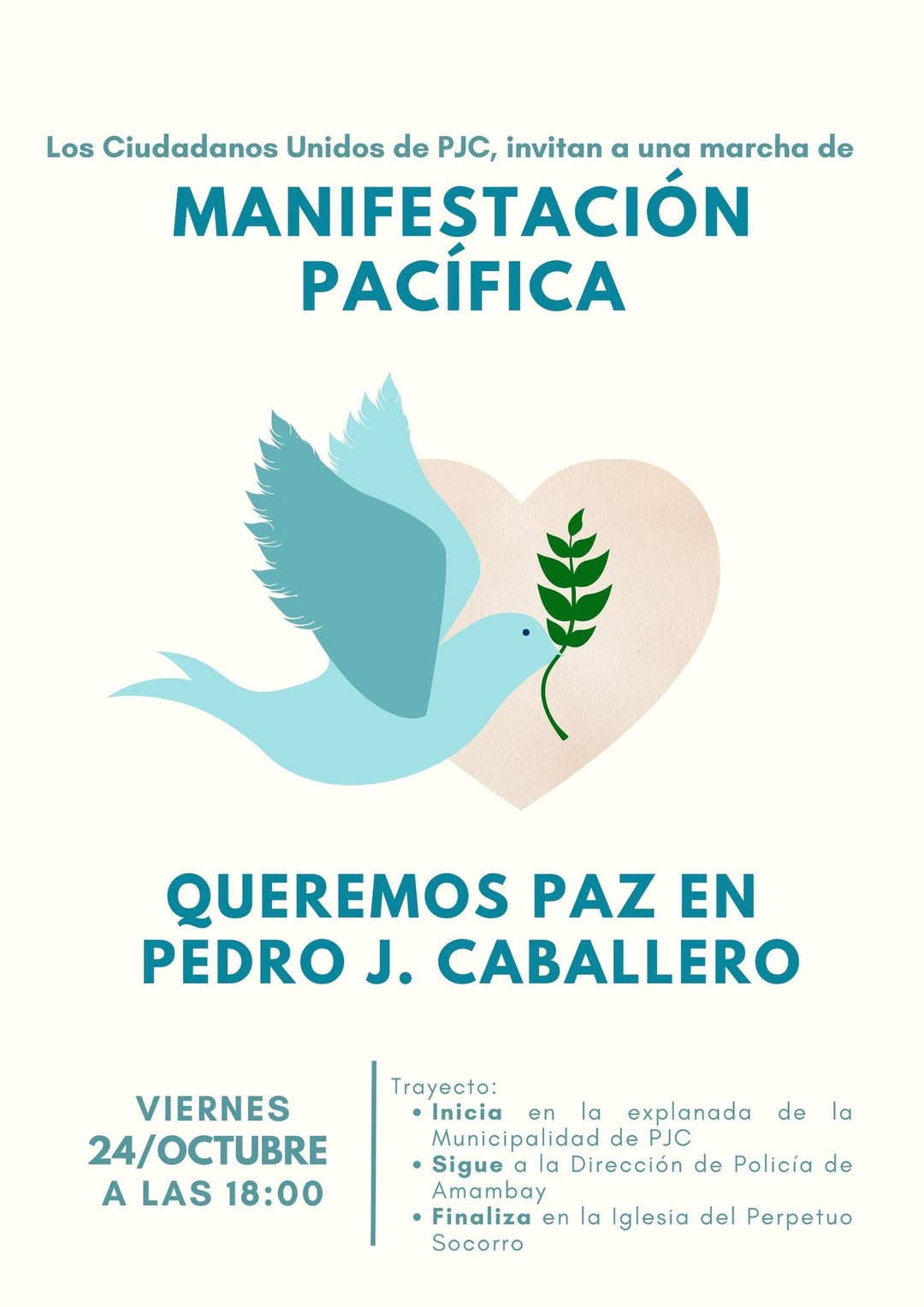 PJC: Elevemos nuestra voz por la paz y un futuro sin violencia PJC: Elevemos nuestra voz por la paz y un futuro sin violencia