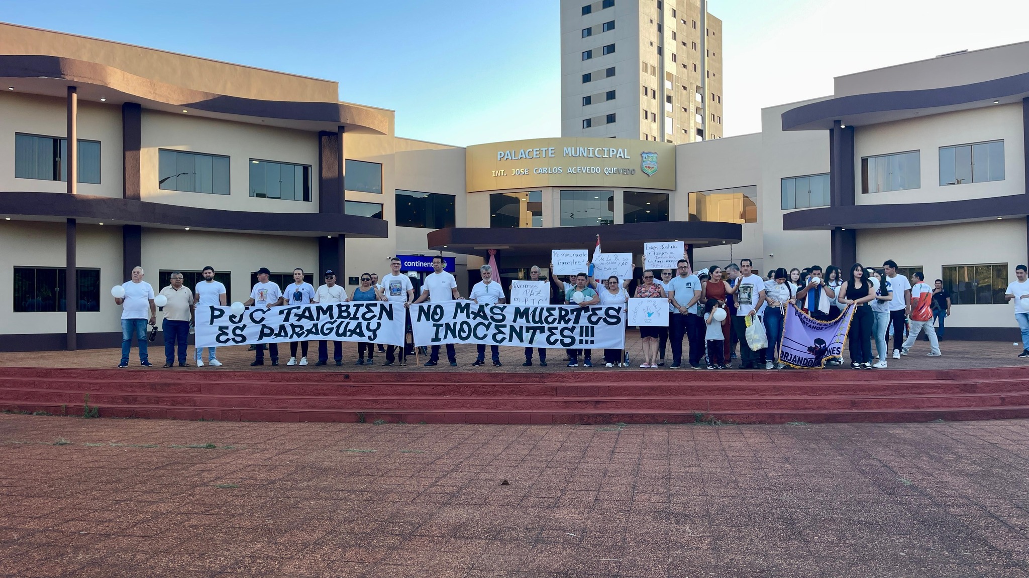 PJC: Manifestación pacífica en Pedro Juan Caballero por justicia y paz PJC: Manifestación pacífica en Pedro Juan Caballero por justicia y paz