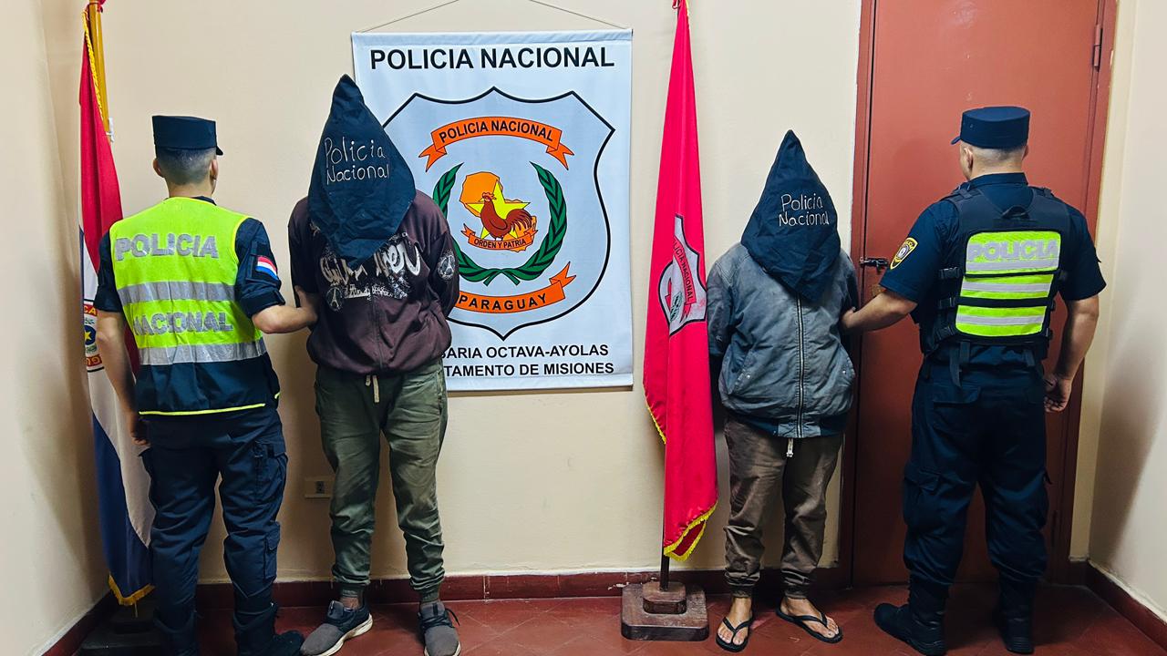 Aprehensión en Misiones: Detienen dos personas, recuperan objetos robados Aprehensión en Misiones: Detienen dos personas, recuperan objetos robados