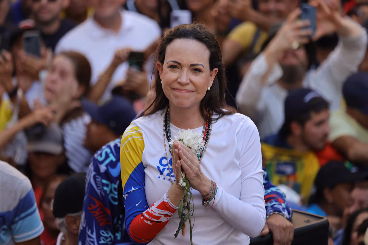Figura opositora venezolana María Corina Machado, Premio Nobel de la Paz 2025 | Internacional Figura opositora venezolana María Corina Machado, Premio Nobel de la Paz 2025 | Internacional