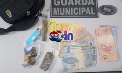 GCMFron detiene a un adolescente por venta de drogas en una plaza de Ponta Porã.