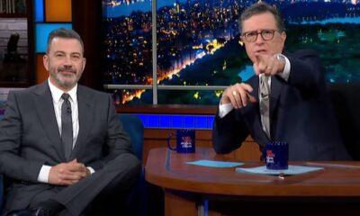 Jimmy Kimmel le explica a Stephen Colbert que recibió la noticia de la cancelación de su programa en el baño | Televisión