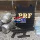 Passageiro é detido com cocaína, haxixe e submetralhadora na BR-463 em Ponta Porã.