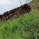 Joven chofer fallece tras volcarse su camioneta en Bella Vista Norte.