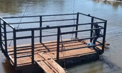 Joven se pierde en el río Aquidabán tras el vuelco de una balsa inestable.