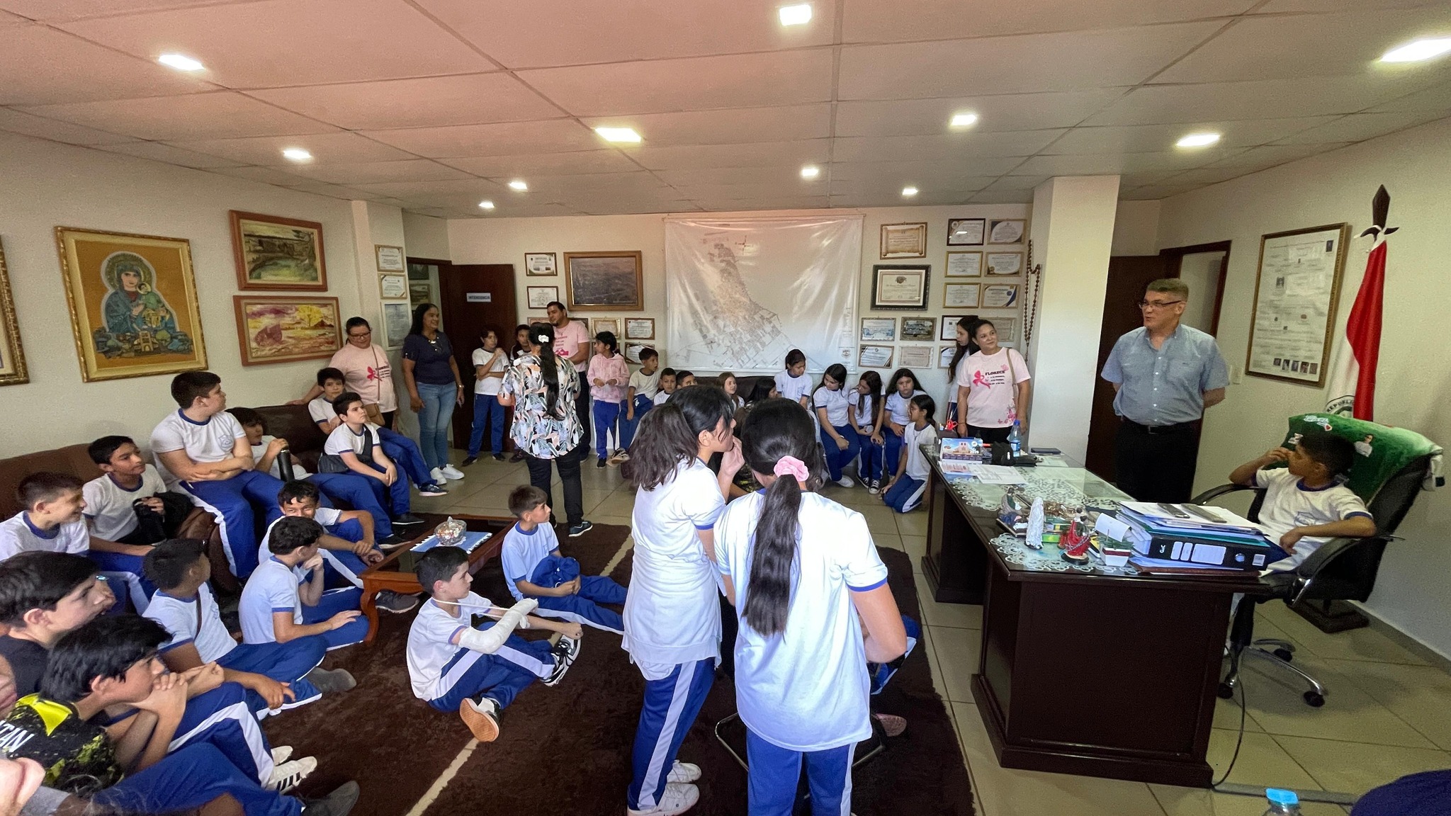 PJC: Visita de alumnos de quinto grado al Palacete Municipal por autoridades