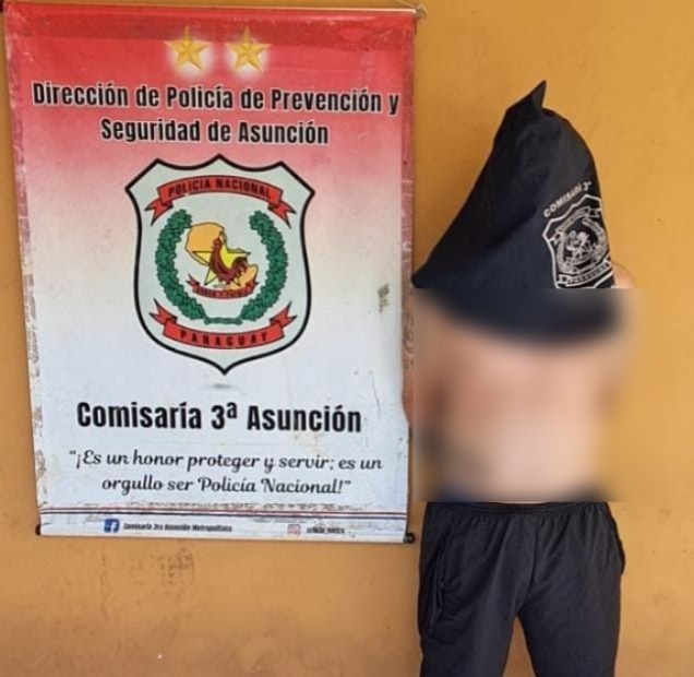 Aprehenden hombre en Asunción por violencia intrafamiliar y arma