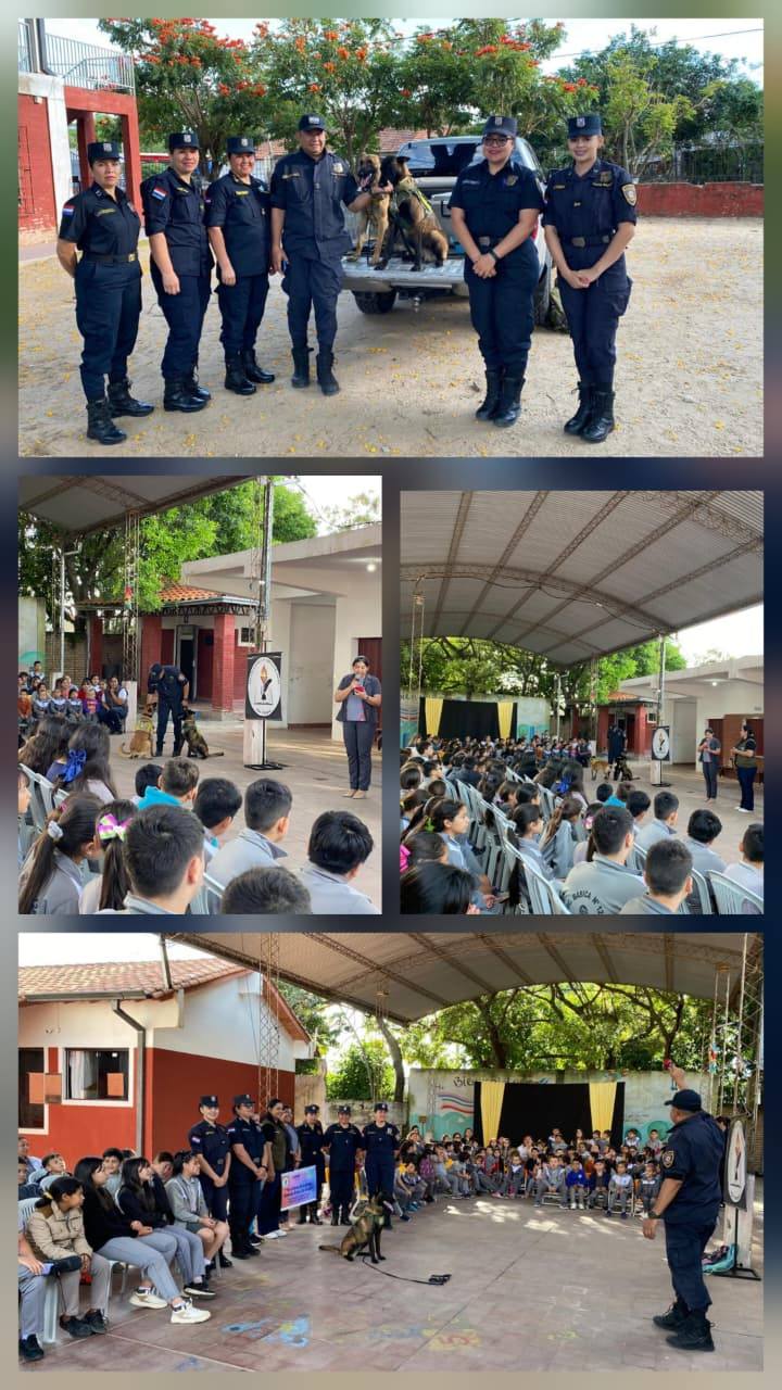 Policía Nacional y escuela promueven tenencia responsable de mascotas.