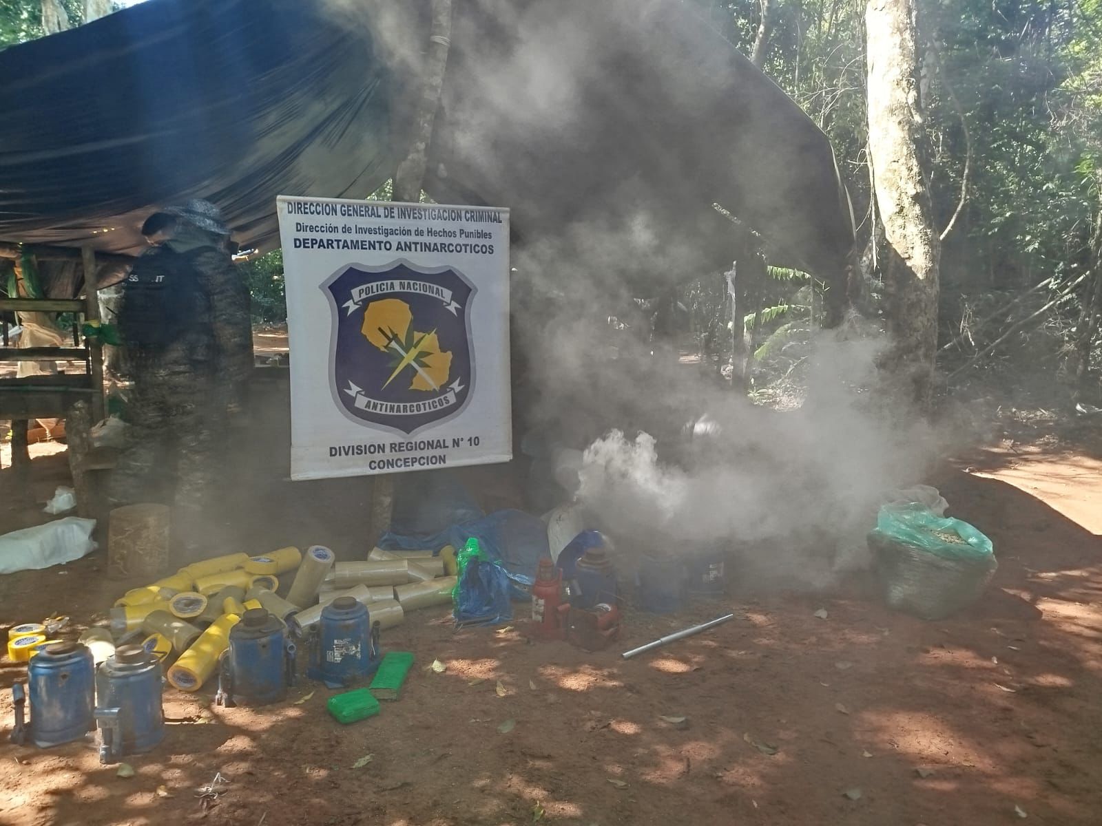 Allanamiento rural en Concepción: narcotráfico enfrenta fuerte golpe